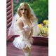 thumbnail image 3 of Vestido de novia blanco Sunnimix 1/6 con velo para Figura de acción de 12 pulgadas, 3 of 8