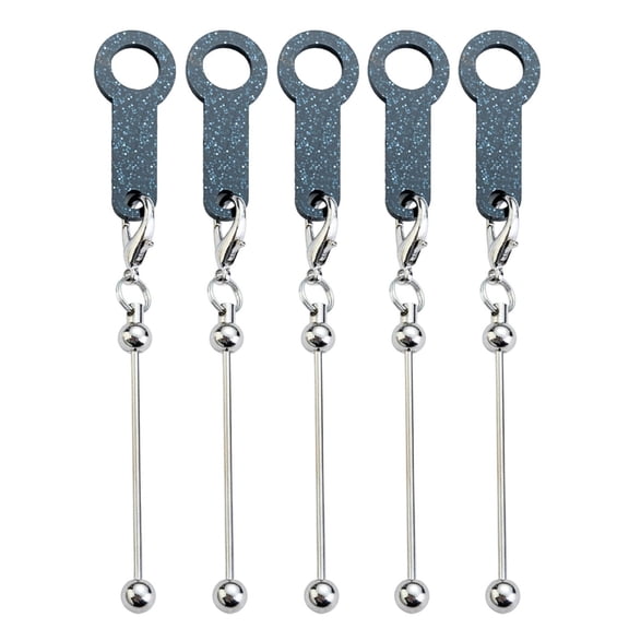 Beadable Cup Charm Straw Charm Blank DIY Bead Straw Charm Adapter