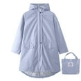 thumbnail image 2 of uublik Coupe-Vent Léger pour Femme, Randonnée en Plein Air, Décontracté, Mode, Coupe-Vent et Antitaches, Imperméable, Bleu Pâle, 2 of 4