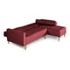 thumbnail image 5 of Sala Modular Reversible Makora Tyson Con Memory Foam, Color Rojo, Lino Respaldo Reclinable De 3 posiciones., 5 of 10
