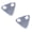 silver-2 packs of triangle, variant on Colorful High Visibility Bike Reflectors for Night Cycling durables Thermoplastic Polyurethane Materials Quick Installation Design