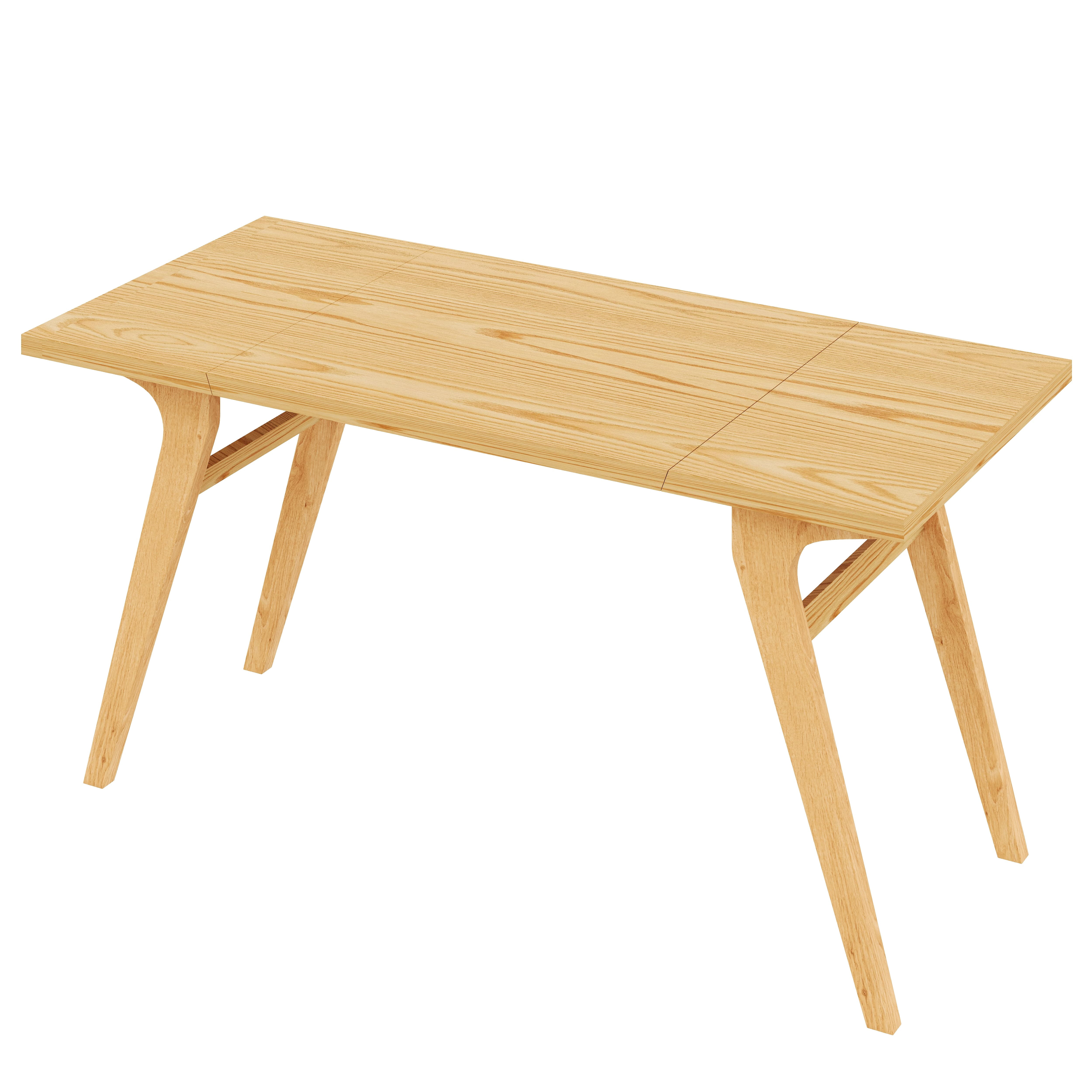 Aukfa 59.5" Rectangle Lift Top Expandable Dining Table, 2-in-1 Solid Wood Coffee Table, Convertible Table for Small Spaces,