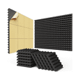 thumbnail image 1 of 24PCS Self-Adhesive Sound Proof Foam Panels 2x12x12In,Fast Expand Acoustic Panels, Pyramid Design Soundproof Wall Panels, 1 of 6