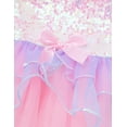 thumbnail image 5 of YONGHS Kids Girls Sleeveless Tutu Ballet Dance Ballerina Leotard Dress Princess Dancewear Costume Pink 3, 5 of 7