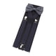 thumbnail image 1 of Conjunto de tirantes con pajarita para hombre con correas de hombro para gris oscuro, 1 of 9
