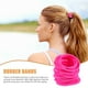 thumbnail image 2 of BRIGHTFUFU 50pcs bandas de goma de nylon de alta elasticidad cola de caballo titular de lazos de pelo cuerda para adultos niños (rosa fluorescente), 2 of 8