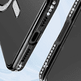 thumbnail image 5 of Entronix Magnetic Crystal Case for iPhone 16 Plus, Luxury Rhinestone Cute Bumper Cover for Girls, Black, 5 of 7