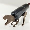 thumbnail image 3 of dianhelloya Wine Bottle Holder Creative Ornamental Art Wine Rack Drinking Bottle Holder for Home Wood Color, 3 of 7