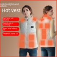 thumbnail image 2 of Chaleco calefactor inteligente Chaleco calefactor cálido para mujer Chaleco calefactor eléctrico de algodón de moda para hombre Ropa calefactora para pareja con clip para caballo, 2 of 5