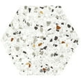 thumbnail image 2 of Terra Mia 8.1 in. x 9.25 in. Matte White, Multicolor Porcelain Hexagon Wall and Floor Tile (9.93 sq. ft./case) (25-pack), 2 of 2