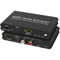 thumbnail image 1 of KSRplayer Extractor de Audio HDMI eARC/ARC con Convertidor Digital a Analógico – Salida Óptica, L/R y Estéreo de 3.5mm para HDTV, Barra de Sonido, Amplificador, Altavoz, Audífonos, 1 of 14