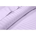 thumbnail image 2 of Couture Charm Hotel Luxury 500-TC Peruvian Pima Cotton Twin Size 4-Pcs Sheet Set Fits Upto 27-30" Deep Pocket (Stripe, Lilac), 2 of 4