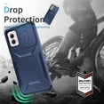 thumbnail image 6 of for Motorola Moto G Power 5G 2024 Case with Sliding Camera Lens Cover, Shockproof Rugged Hard PC Back & TPU Edge Military Grade Dual-Layers Protection Non-Slip Phone Case, Blue, 6 of 7
