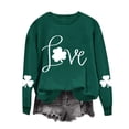 thumbnail image 4 of Amzcrzy Chandail pour Femmes Chandail à Col Rond pour Femmes Chandails Imprimés de la Saint-Patrick à Manches Longues Chandail de la Saint-Patrick pour Femmes Chandails à Manches Longues pour Femmes Chandail à Enfiler TG, 4 of 7