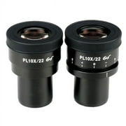 AmScope EP10X30PL 10X Focus Adjustable Plan Eyepieces For Zeiss, Leica And Nikon