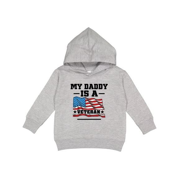 Inktastic My Daddy is a Veteran Toddler Hoodie