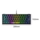 thumbnail image 4 of Teclado 1.5m Línea 62 Teclas Ergonómica USB Conecte El Juego Gaming Computer COMPUTA COMPUTADOR TELAVATO OFICINA RGB REALLA RED, 4 of 9