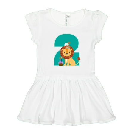 

Inktastic 2nd Birthday Jungle Theme Gift Toddler Girl Dress