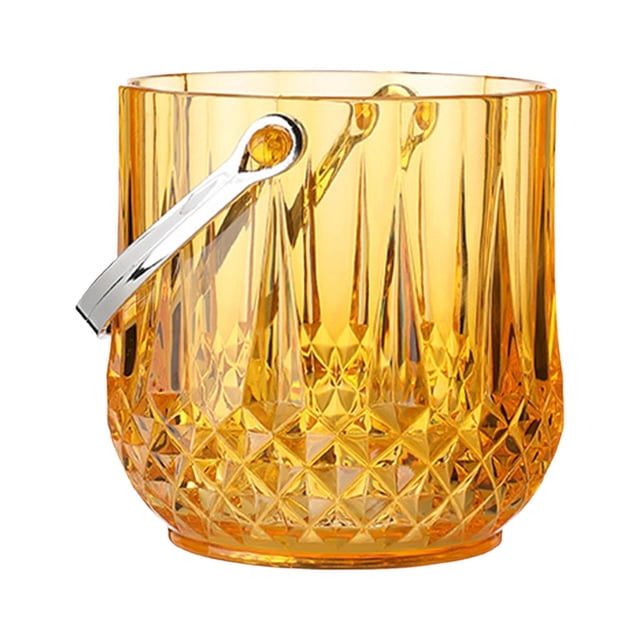 Cubo de vino con asa para de hielo, enfriador de vino de cerveza de champán, contenedor de bebidas para fiestas, contenedor de enfriador de Marrón Sunnimix Cubeta de hielo
