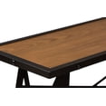 thumbnail image 5 of Baxton Studio Allaire Vintage Rustic Industrial Style Wood and Dark Bronze-Finished Metal Console Table, 5 of 7
