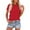 C_ Red, variant on Olyvenn Summer T Shirts for Women Dressy Casual V Neck Button Up Blouse Solid Color Loose Short Sleeve Tunic Tops Khaki XXXXL
