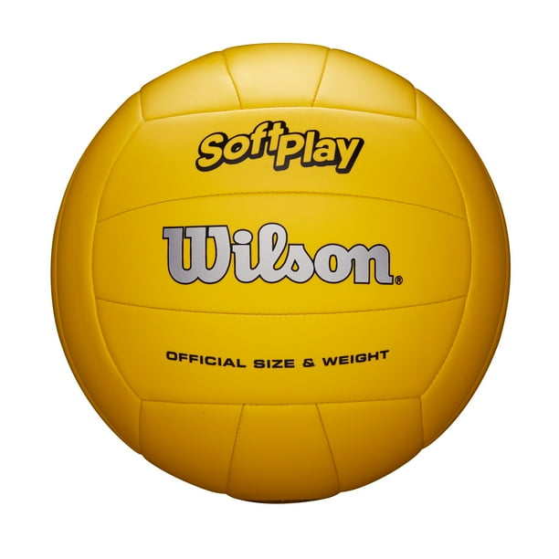 Wilson Soft Play Outdoor Volleyball, Official Size, Yellow Walmart