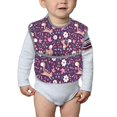 thumbnail image 6 of Hirioo Cute Squirrel Floral for Baby Waterproof Pocket Bib Adjustable Closed for Babies Toddlers with Large Pocket 6-24Months, 6 of 8