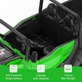 thumbnail image 7 of Rugerasy 24V 4WD 6-Wheel Electric Ride On Dump Truck,with Remote Control,2 Seater Dump Truck Toy,Includes Interactive Shovel,Dump Bed,LED Lights & Music Player for Big Ages 3+,Green, 7 of 7