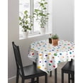 thumbnail image 4 of Colorful Polka Dot Suqare Tablecloth - 54 x 54 Inch, Rainbow Point Vibrant Waterproof & StainResistant Tablecloth, Washable Oil-proof Table Cover for Dining/Party/Wedding/Camping/Buffet, 4 of 9