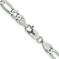thumbnail image 4 of 14K White Gold 6mm Flat Figaro Chain, 4 of 5