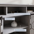 thumbnail image 4 of BELLEZE Parker 52" TV Stand Sliding Barn Door Console For TV's Up to 60" Entertainment Center, Stone Grey, 4 of 7
