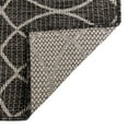 thumbnail image 4 of Unique Loom Outdoor Trellis Collection Area Rug - Gitter (5' 3" x 8' Rectangle Charcoal/Ivory), 4 of 10