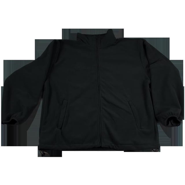 Petra Roc BSW-S1-5X Black Fleece Work Jacket 2 Zipped Slash Pockets Elastic Cuff Shock Cord Adjustment At The Bottom, 5X