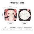 thumbnail image 5 of Honeii Cute Axolotl Sakura Blossoms Print Square Cushion Cover with Elastic Band & Ties,Sofa Cushion Covers,Furniture Protector for Living Room,Washable Sofa Seat Slipcover-Four Pieces, 5 of 7