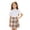 Khaki, variant on Girls Mini Skirt Elastic Waisted A-Line Uniform Plaid Skirt Dressy Blend Skirts