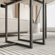 thumbnail image 4 of Juego de mesa de café HOJINLINERO redondo negro con aspecto de metal y madera, 4 of 7