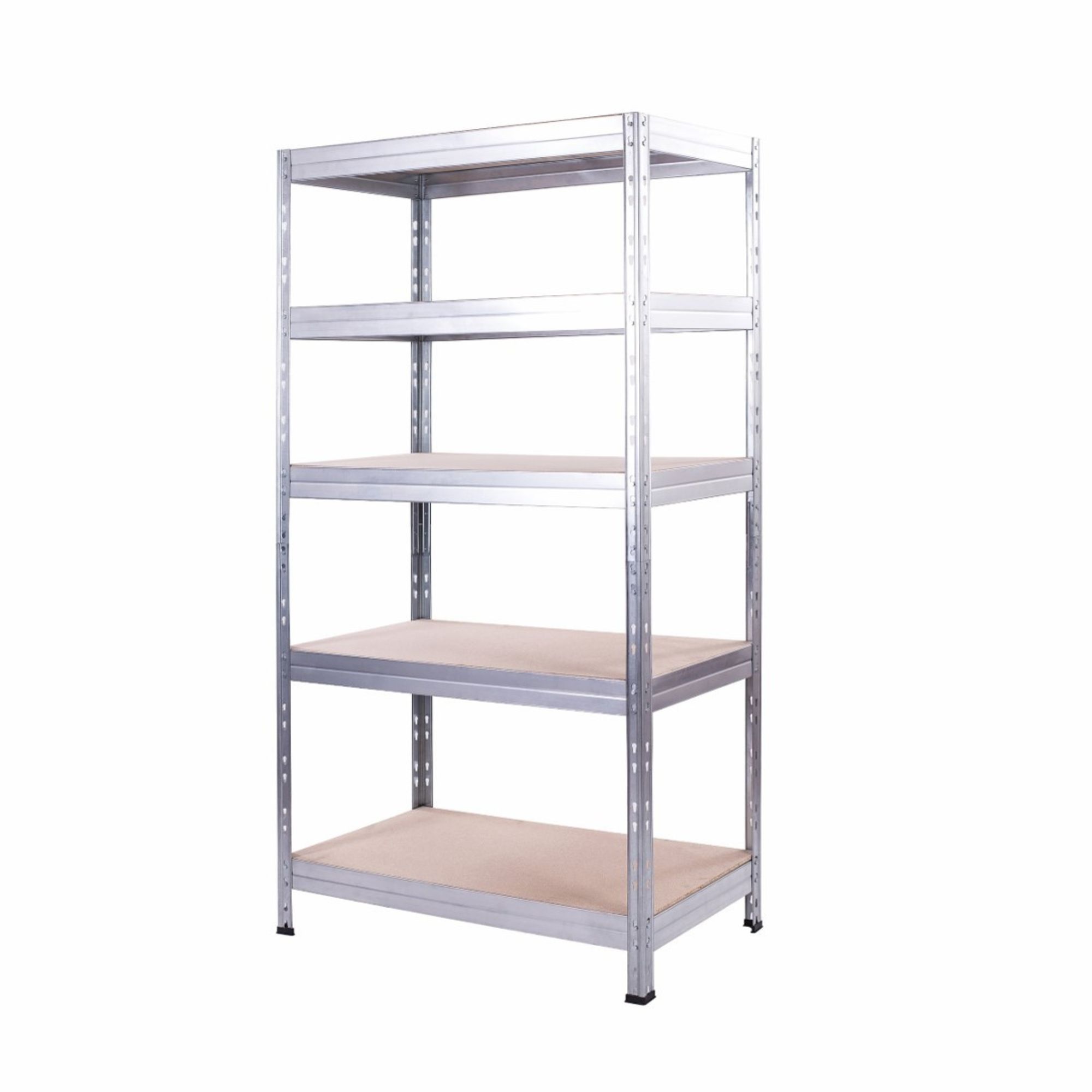 Lundys 71 H x 35.5 W x 16 D 5-Tier Adjustable Metal MDF Storage Rack Shelves Boltless Shelving The Twillery Co. Finish: Black