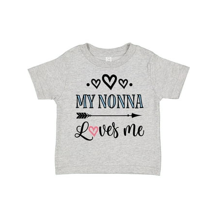 

Inktastic My Nonna Loves Me Girls Gift Toddler Toddler Girl T-Shirt