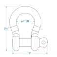 thumbnail image 5 of Seachoice 43071 Galvanized Anchor Shackle - 3/8", 2-Pack, 5 of 5