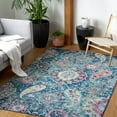 thumbnail image 3 of SAFAVIEH Madison Hope Floral Paisley Area Rug, Blue/Grey, 3' x 5', 3 of 9