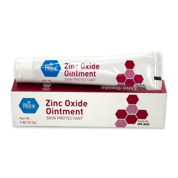 Med Pride Zinc Oxide Ointment 20%, 1 oz – Skin Protectant Cream for Kids and Adults