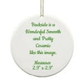 thumbnail image 5 of YOHAVEN 2023 Round Ceramic Christmas Tree Ornament Holiday Keepsake Bauble Decoration with Hanging String for Christmas Tree Mantel Shelf Party Christmas Decorations Gifts for Family Friends Adults, 5 of 7