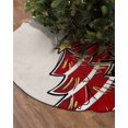thumbnail image 2 of Red Black Yellow Christmas Tree Christmas Tree Skirt 48 Inches Large Christmas Skirt Tree, Xmas Tree Rustic Tree Skirt Christmas Decorations for Fireplace Party Holidays Indoor Outdoor, 2 of 7