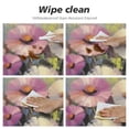 thumbnail image 4 of Awypu  Round Fitted Tablecloth Oil Painting Floral Flower Table Cloth with Elastic Edged Waterproof Wipeable Round Table Cover for Patio Parties Outdoor Decor White, 4 of 7