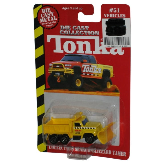 Tonka Die Cast Metal (1999) Maisto Yellow Collectors Search-Blizzard Tamer Snow Patrol Toy #51