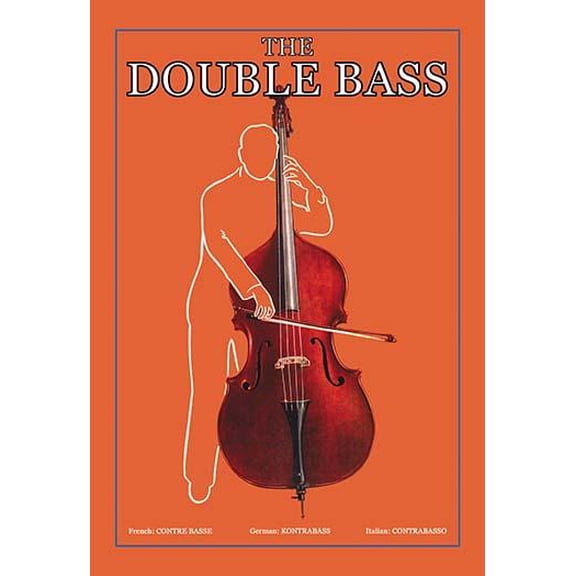 The Double Bass- Fine Art Canvas Print (20" x 30")