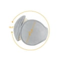 thumbnail image 3 of INSPIRE CHIC Unisex Ear Warmers Foldable Winter Knit Earmuffs Gray-White S(16.5"x4.3"), 3 of 6