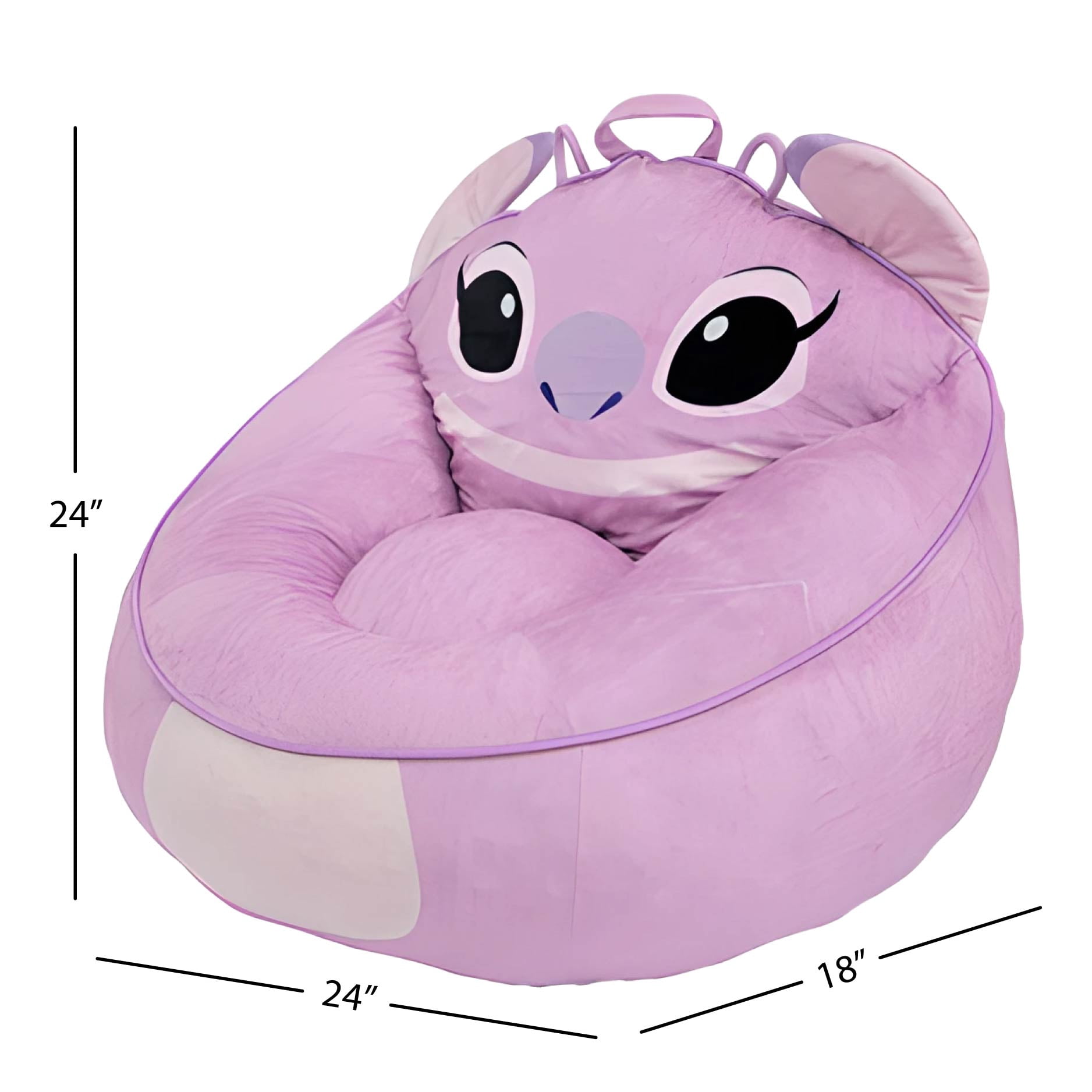 Lilo & Stitch Kids' Compressed Foam Bean Bag Chair, Angel