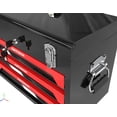 thumbnail image 4 of 3 Drawers Tool Box with Mechanic Tool Set, Heavy Duty Metal Organizer Case with Key Locking and Pull Handle, Household Hand Tool Kit with Socket Wrench Sets for Handyman, Homeowner, 4 of 9