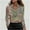#0341-Green, variant on Women's Floral Print Satin Cowl Neck Long Sleeve Shirts Dressy Business Office Loose Elegant Blouses Baggy Fit Blouses Beach Vacation Wear Gift